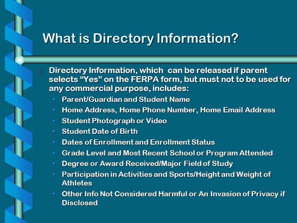 What is Directory Information