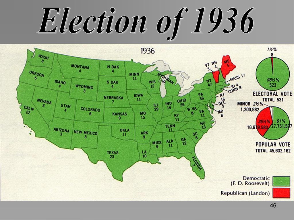 The Great NEW DEAL Depression Ppt Download   Election Of 1936 