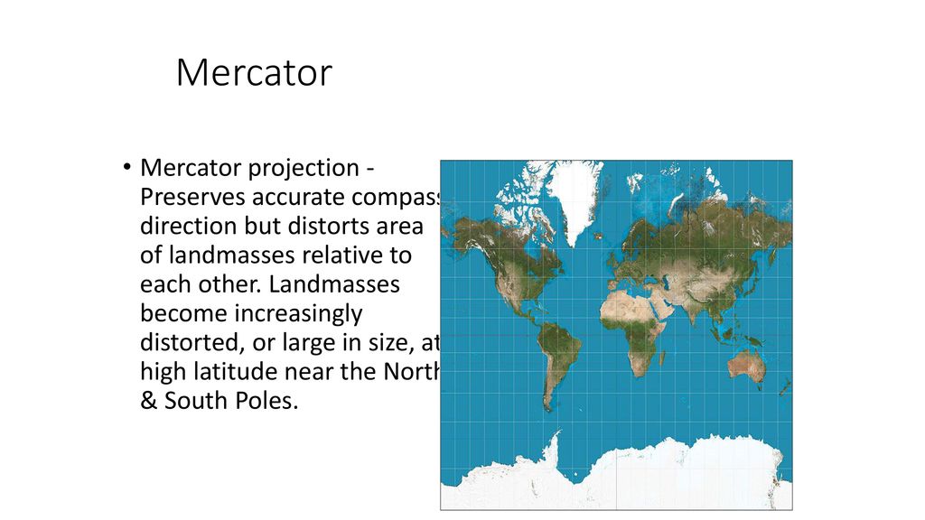 🔎 Projection de Mercator : définition et explications