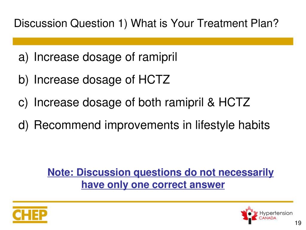 Discussion Question 1) What is Your Treatment Plan