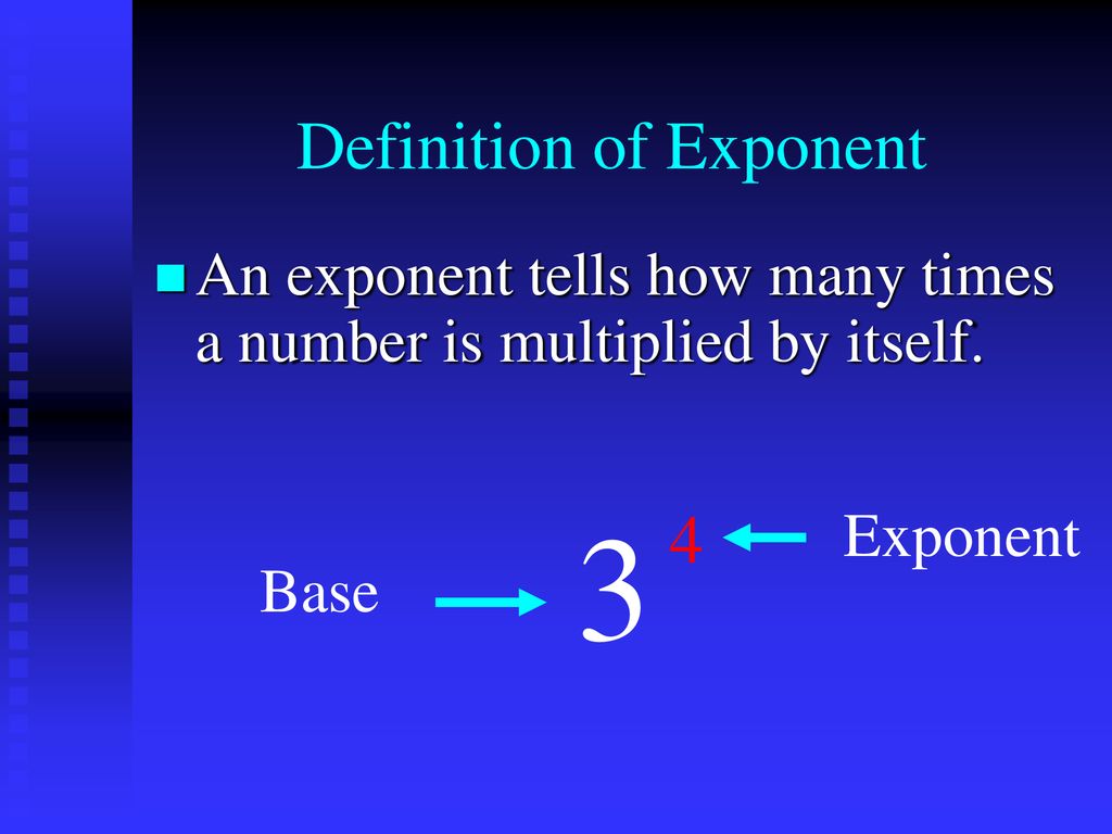 Definition of Exponent