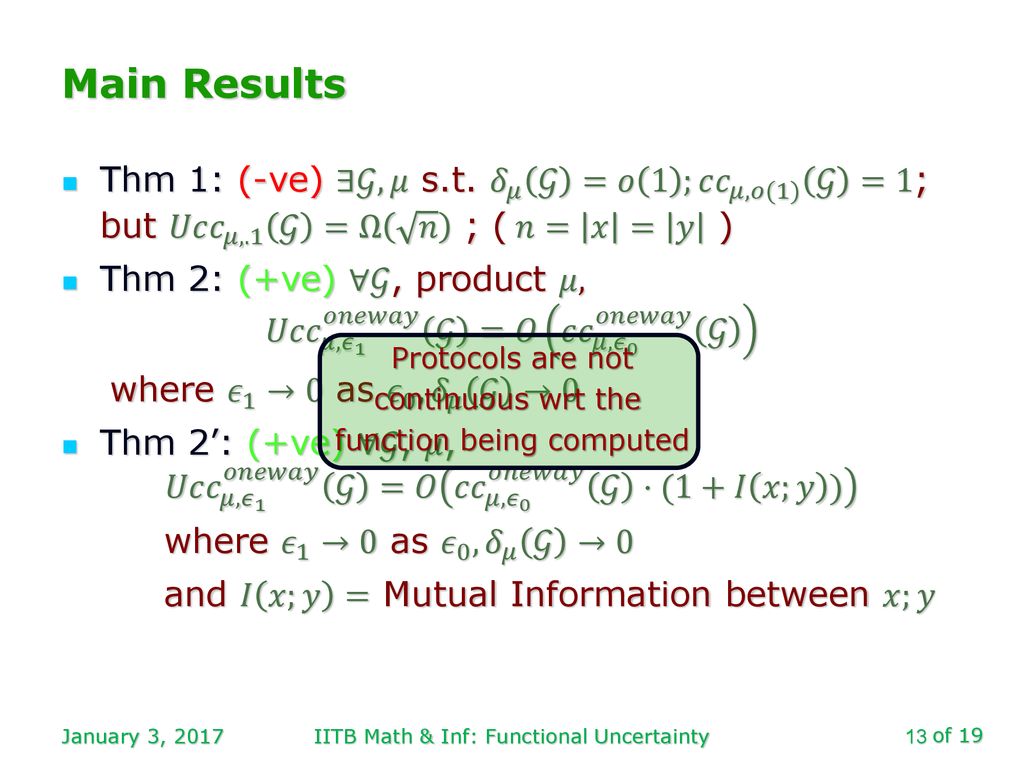 Communication With Functional Uncertainty Ppt Download