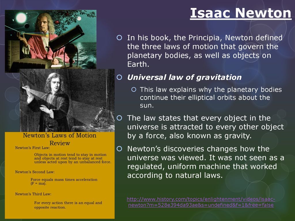 What Is Isaac Newton Most Famous For?