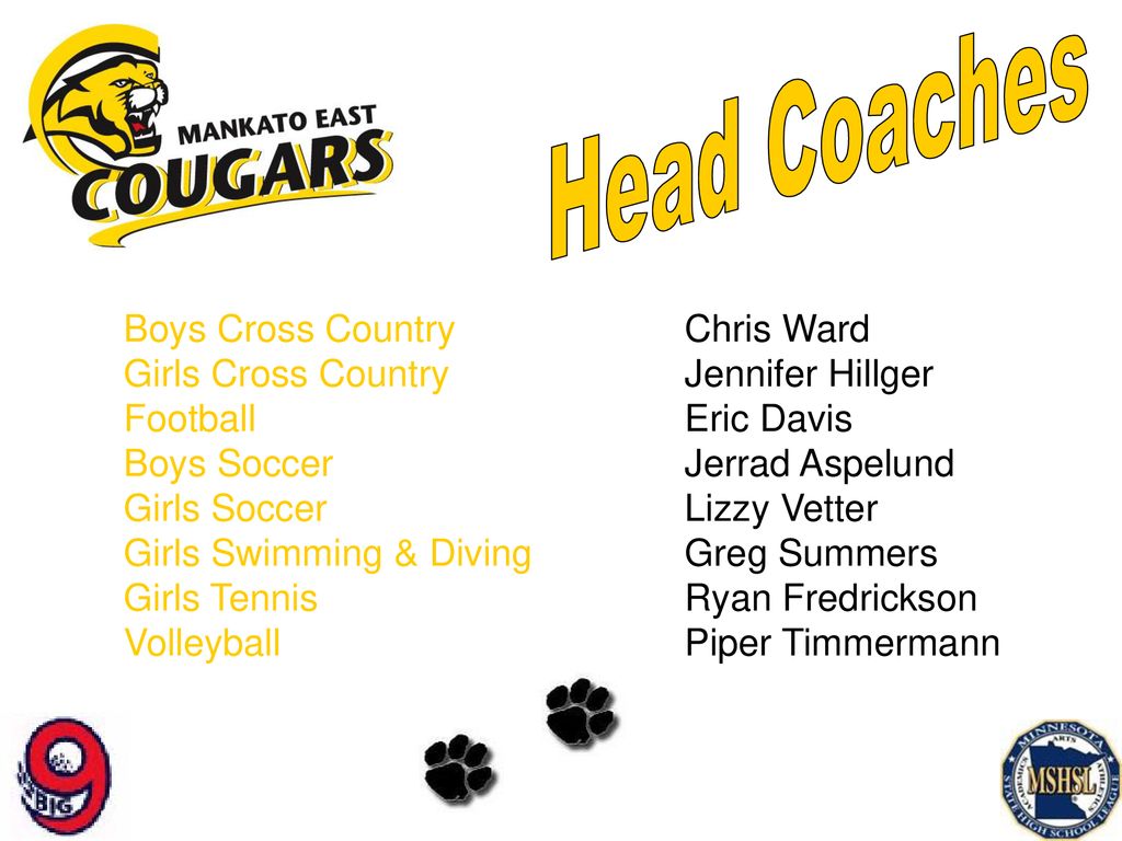 Presentation will be posted on Mankato East Activities Website ppt