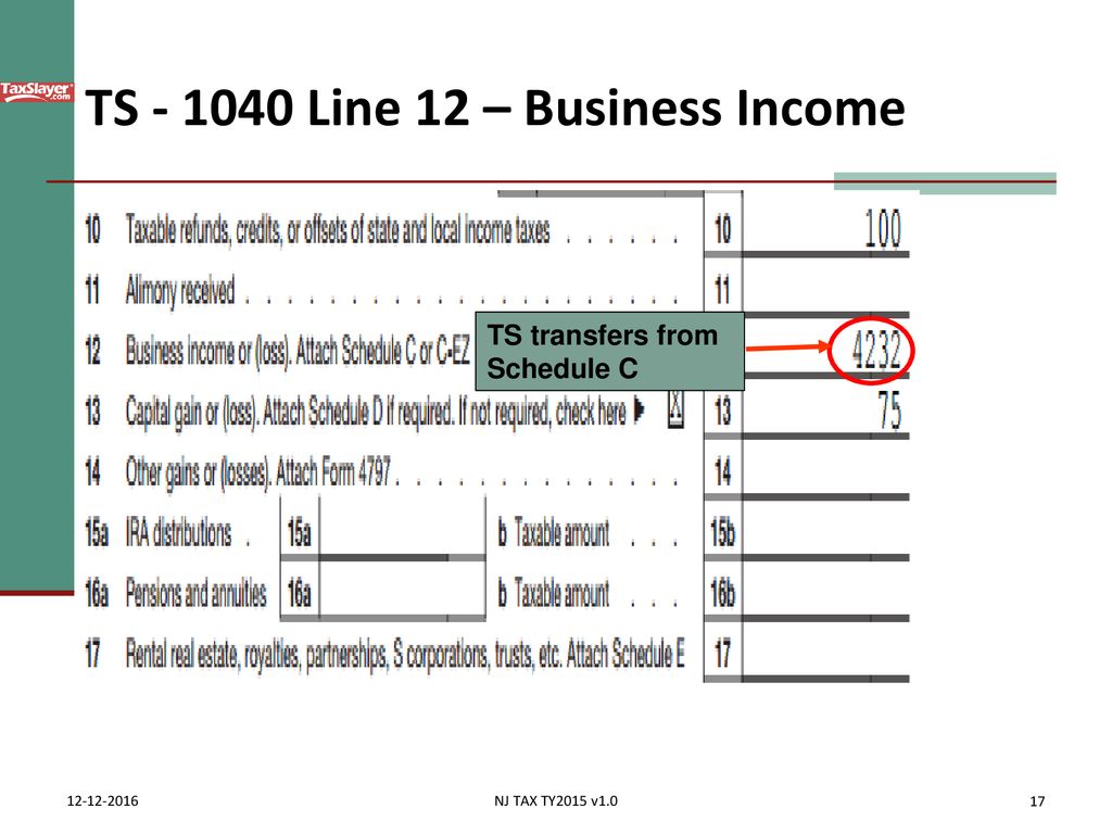 Business Income Schedule C Ppt Download