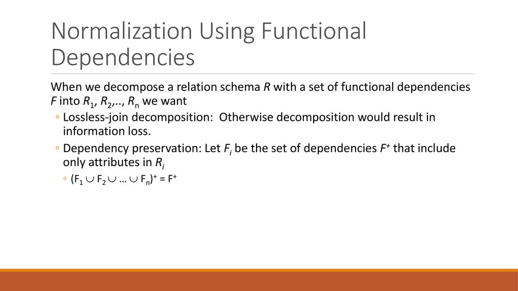 Dependency preservation ppt download