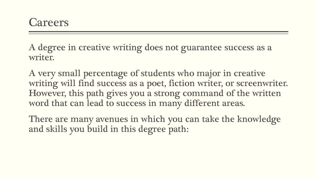 HSPVA’s CREATIVE WRITING DEPARTMENT - ppt download