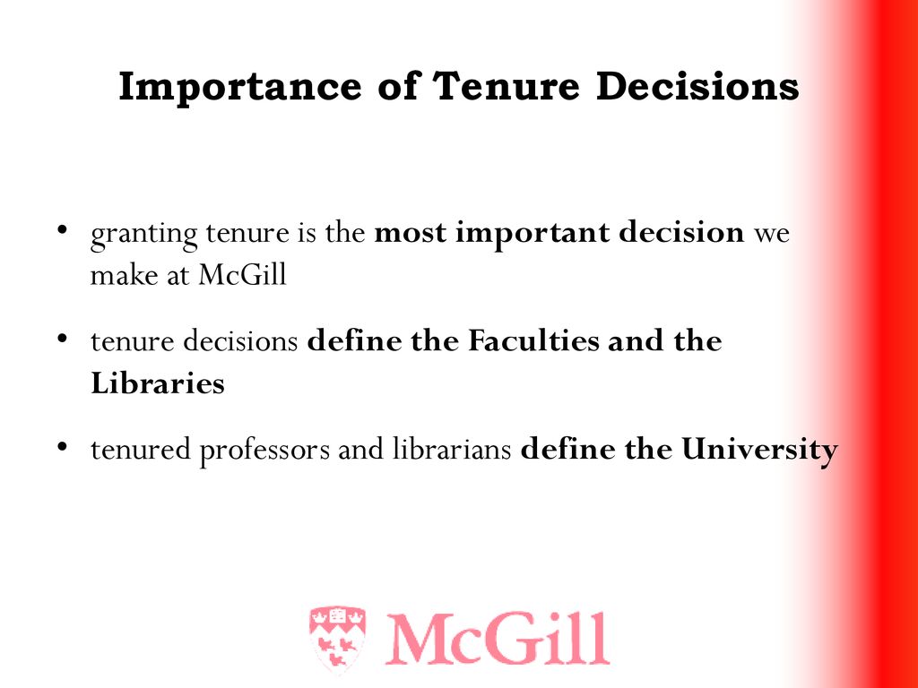 Tenure Information Session for the Cohort - ppt download