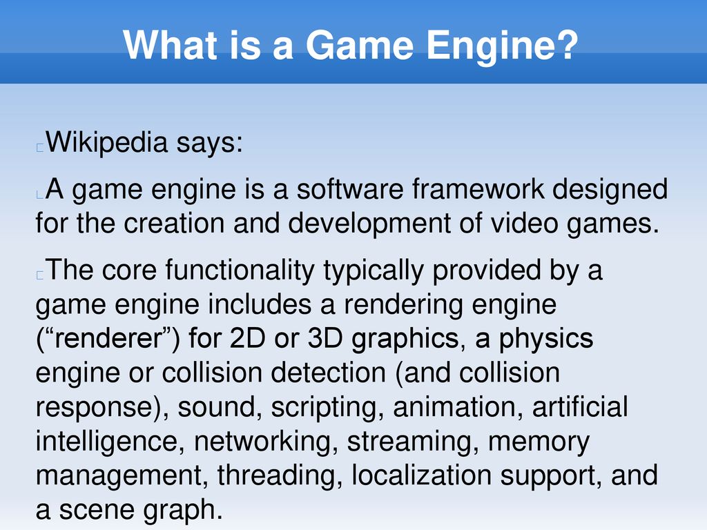 Game engine - Wikipedia