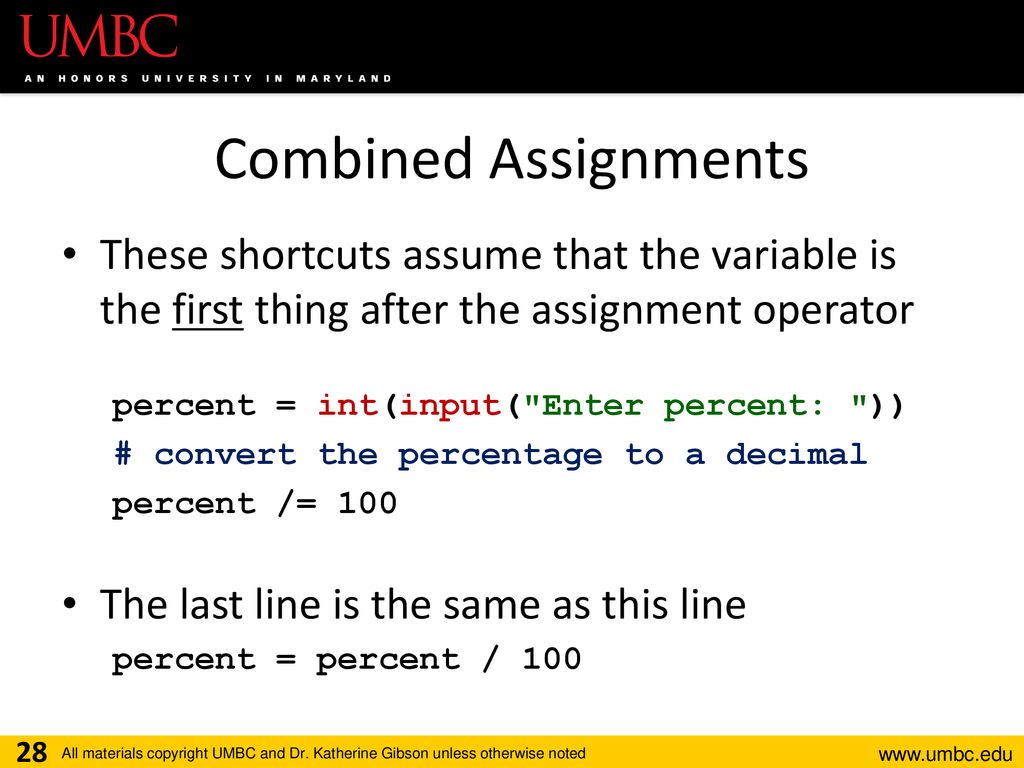 CMSC201 Computer Science I for Majors Lecture 03 – Operators - ppt download