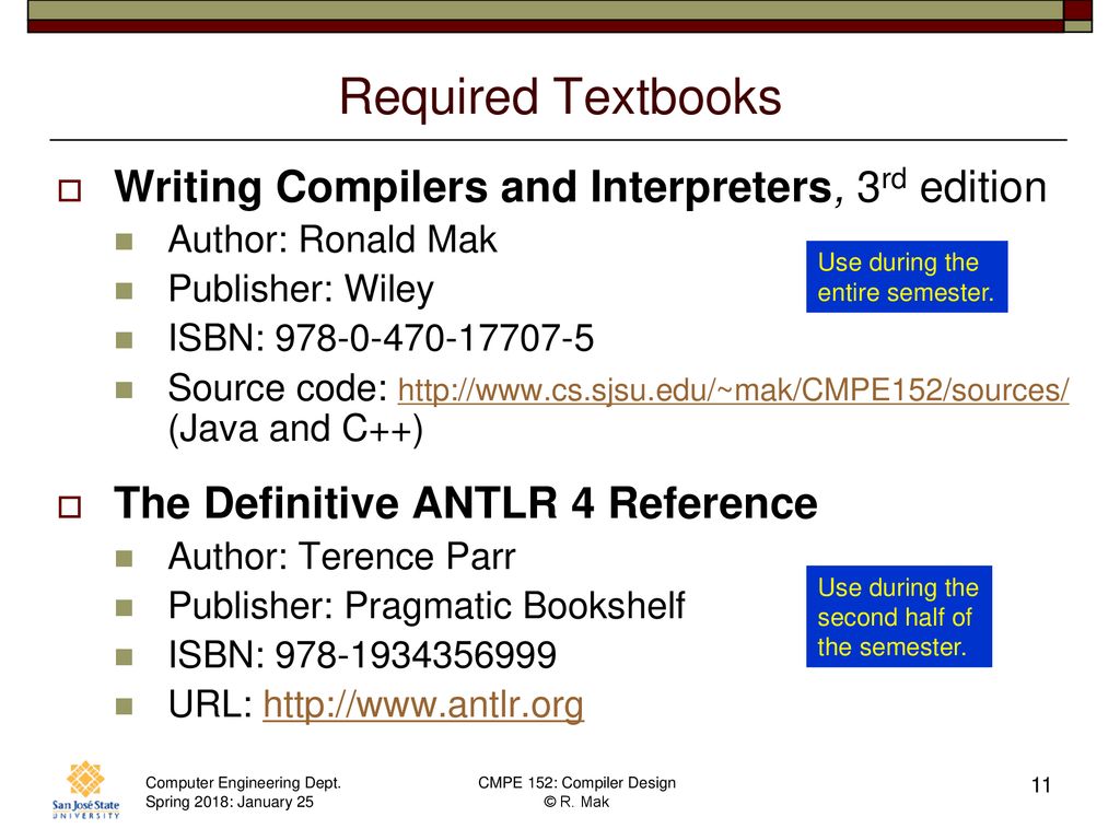 Cmpe 152 compiler design january 25 class meeting ppt download