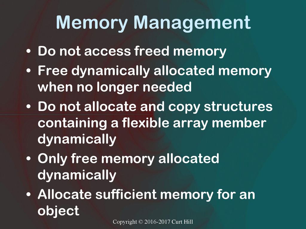 Secure coding rules for c copyright curt hill ppt download