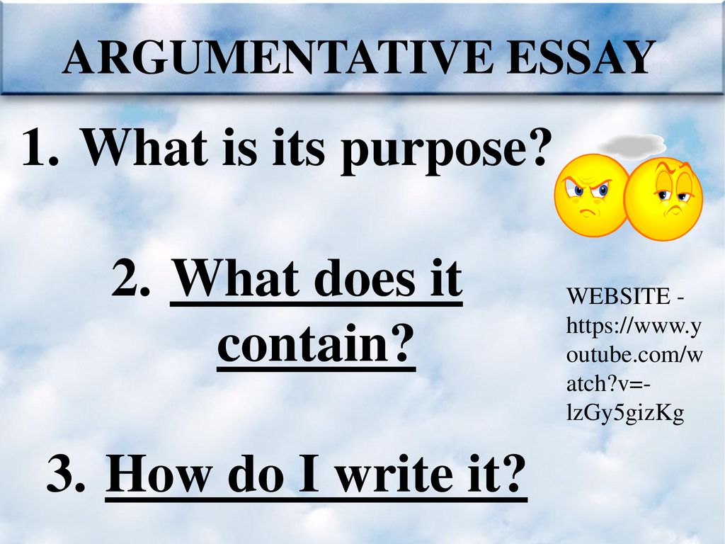 which elements does a strong argumentative essay always contain