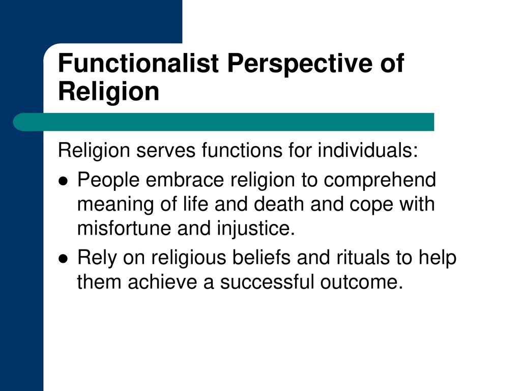 functionalist view on religion
