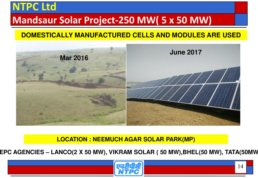 Ntpc In Solar Solar Power In Ntpc Ppt Download