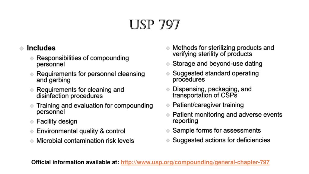 Guidelines usp 797 cleaning 