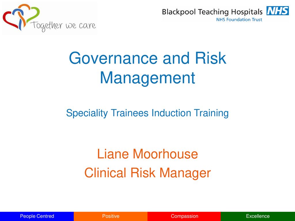Governance and Risk Management Speciality Trainees Induction Training ...