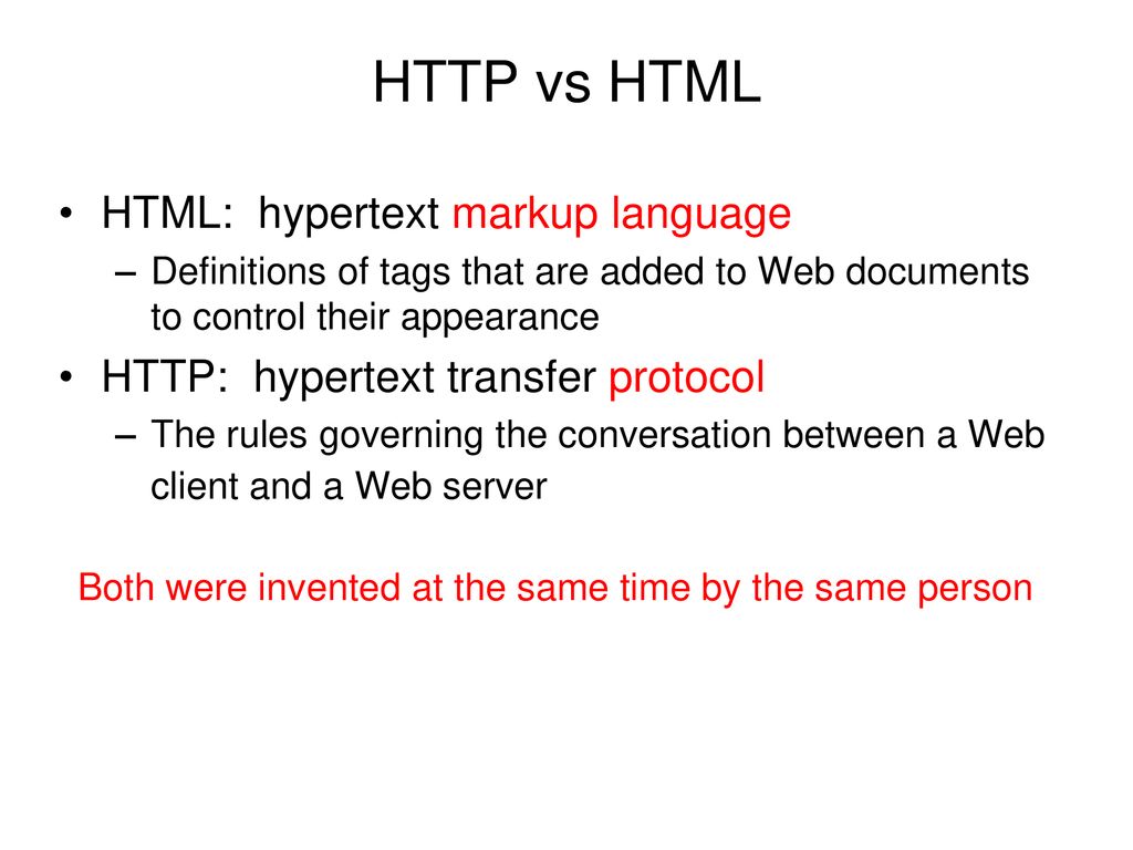 Http the hypertext transfer protocol ppt download