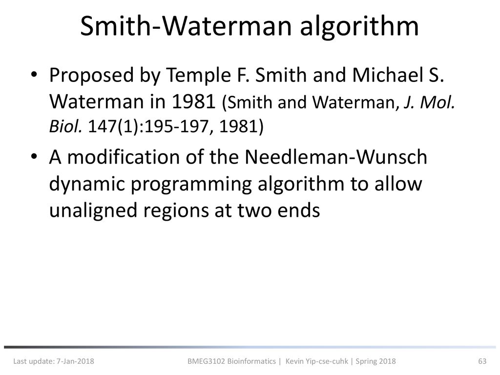 Lecture 2. Sequence Alignment and Searching (I/2) - ppt download