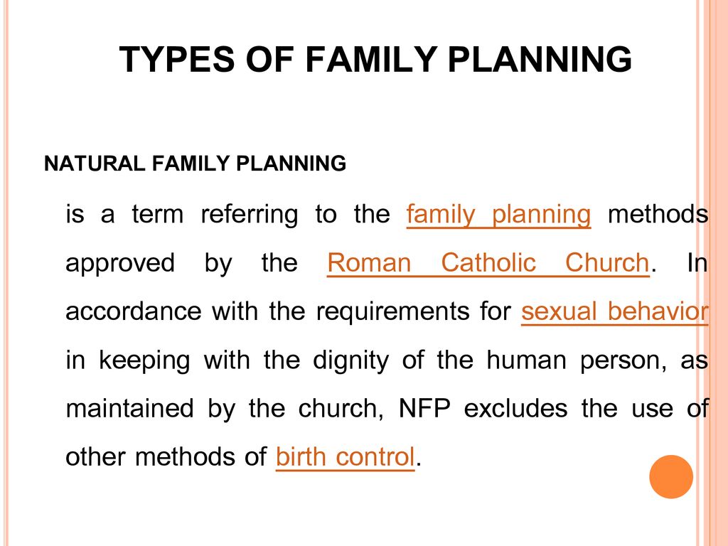 FAMILY PLANNING. - ppt download