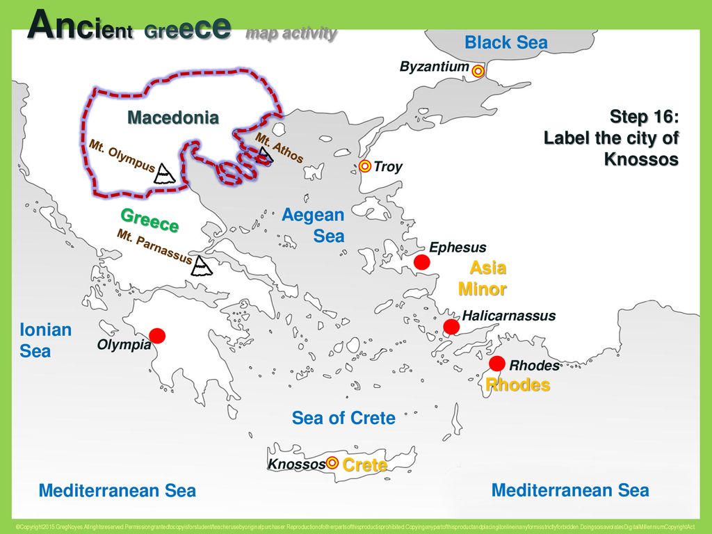 Ancient Greece map activity - ppt download With Ancient Greece Map Worksheet