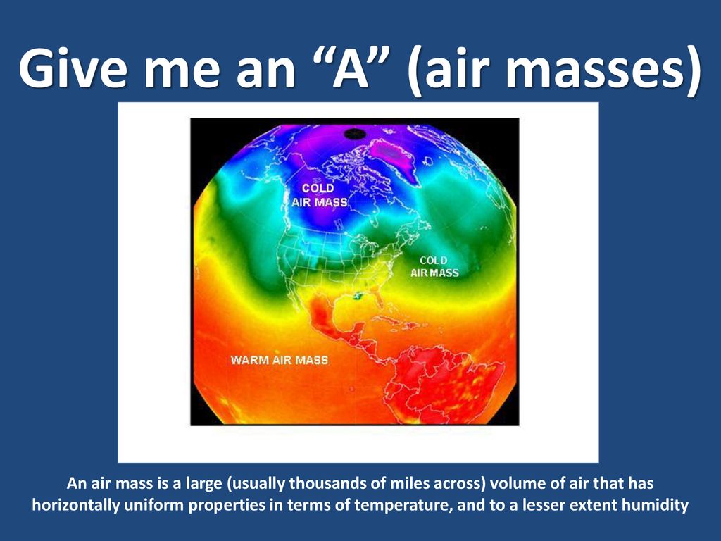 Give me an A (air masses)