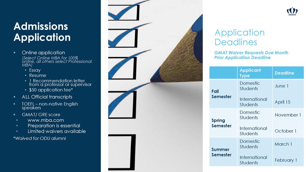 Is an ODU MBA right for me? ppt download