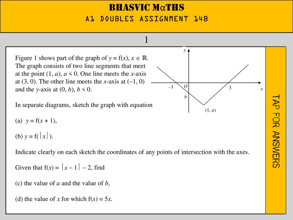 Bhasvic Maths Skills 1 A1 Doubles Assignment 14b Ppt Download