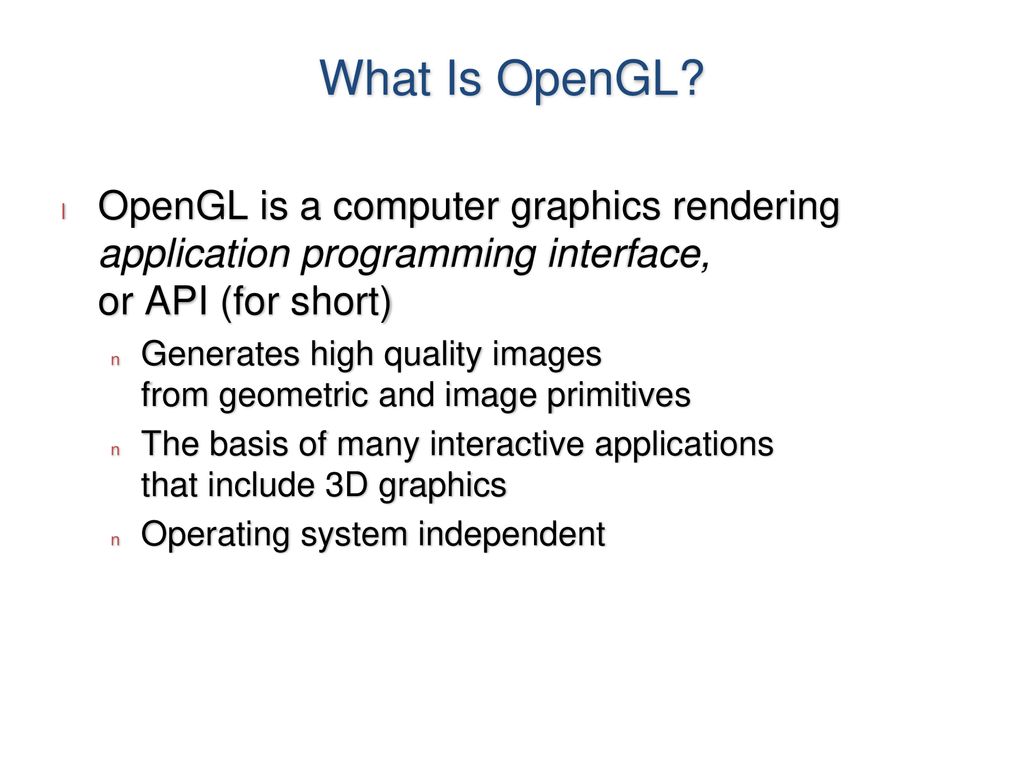 Comp 5441 advanced computer graphics fall ppt download