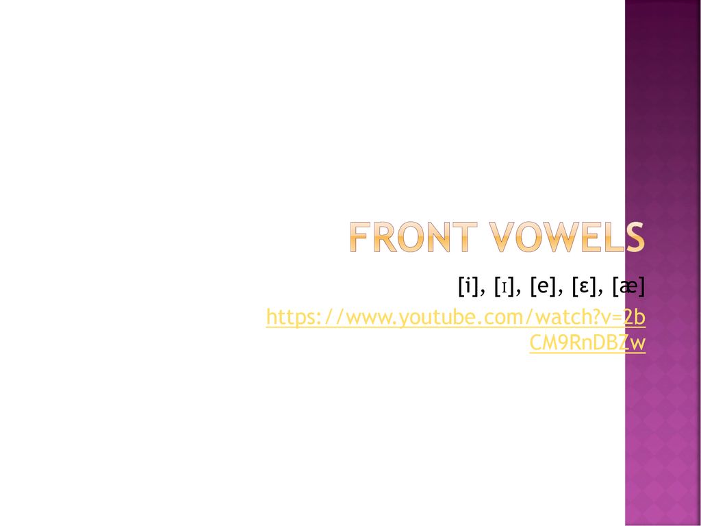 Chapter 9 Vowels And Diphthongs Ppt Download