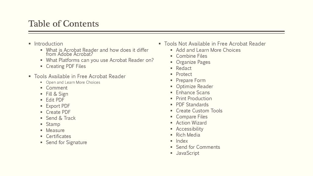 how to get table of contents in adobe reader how to get table of contents in adobe reader
