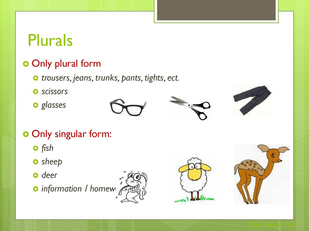 Learning English with Cambridge - Did you know that some nouns only exist  in plural form? 👖 They include the names of tools, instruments and  articles of clothing which normally have two