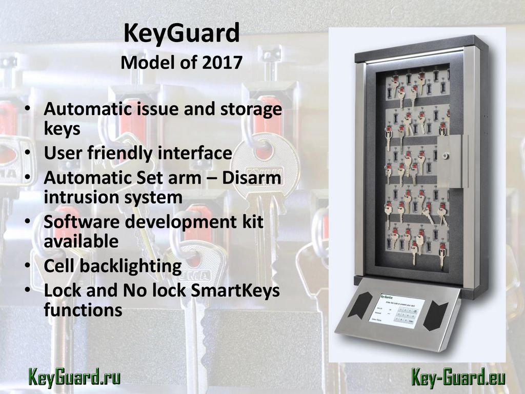 Monnik bevroren insluiten KeyGuard Key Management System - ppt download