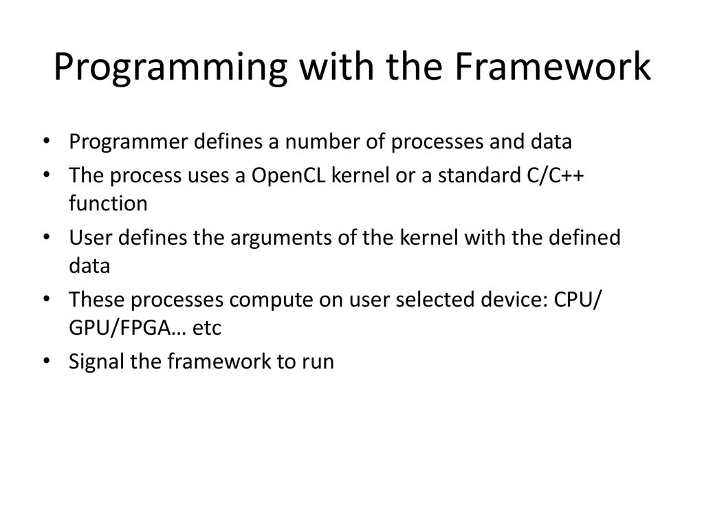 Processing Framework Sytse van Geldermalsen - ppt download