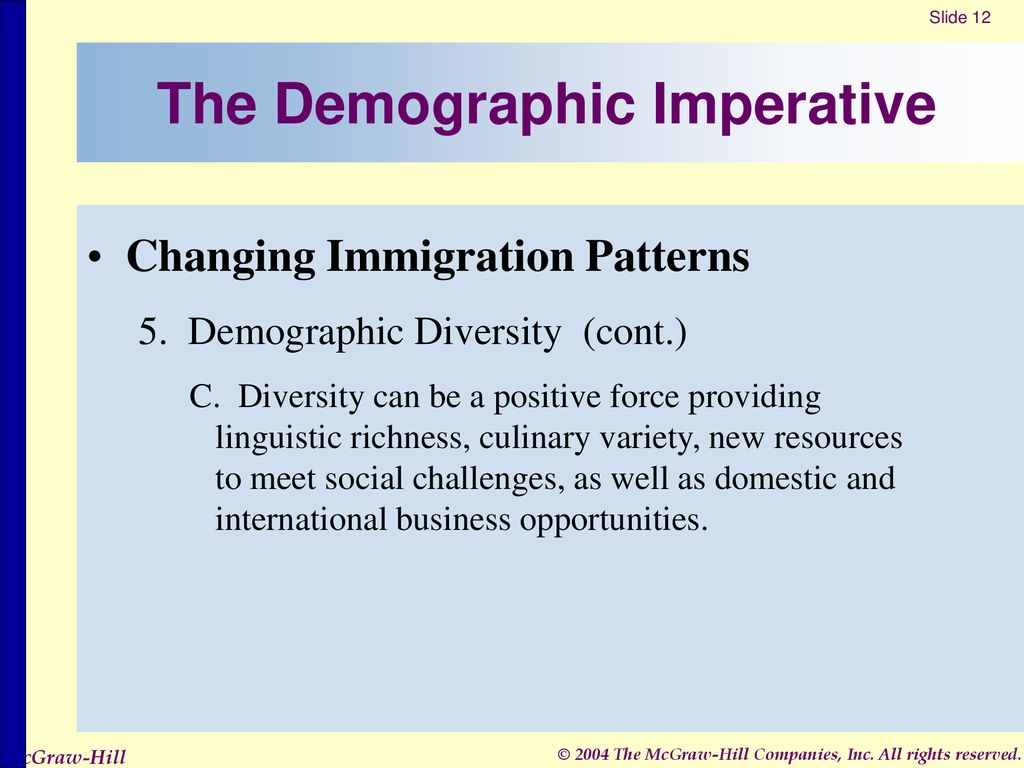 The Demographic Imperative
