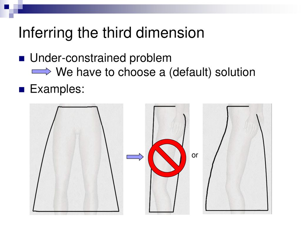 Inferring the third dimension