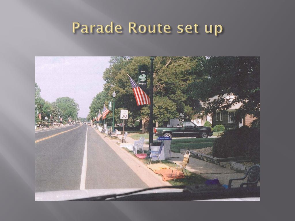 Parade Route set up