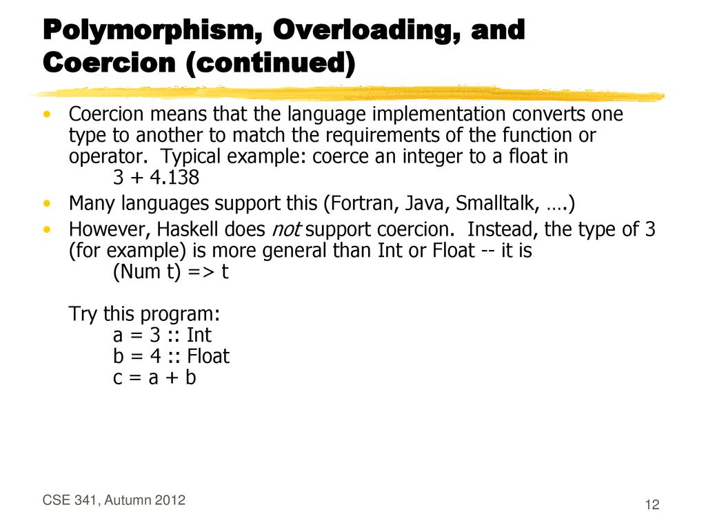 Type systems terms to learn about types related concepts type ppt