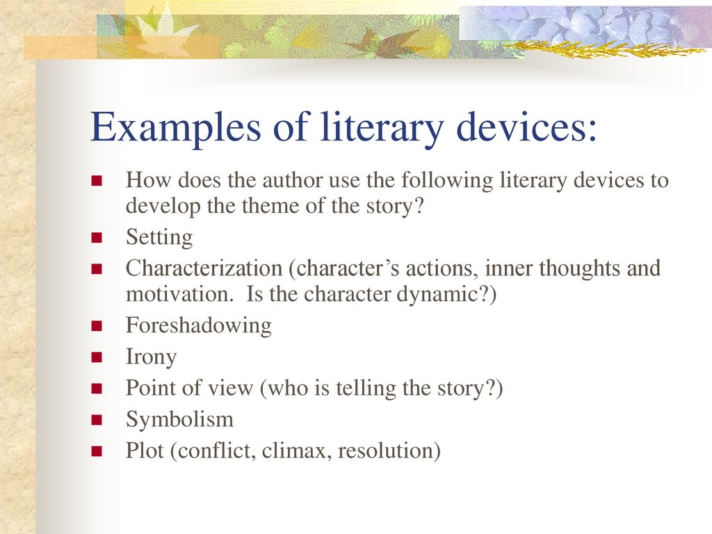 literary analysis example for a short story