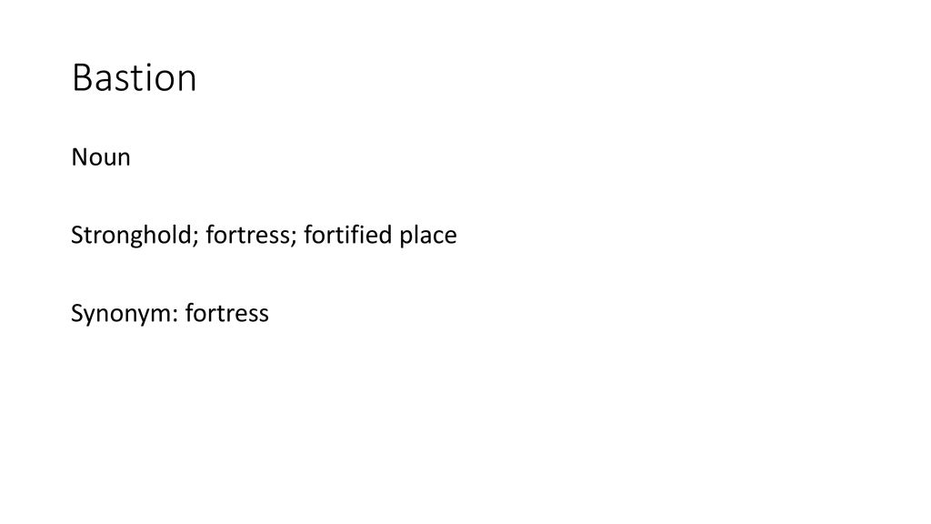 FORTRESS - Definition and synonyms of fortress in the English dictionary