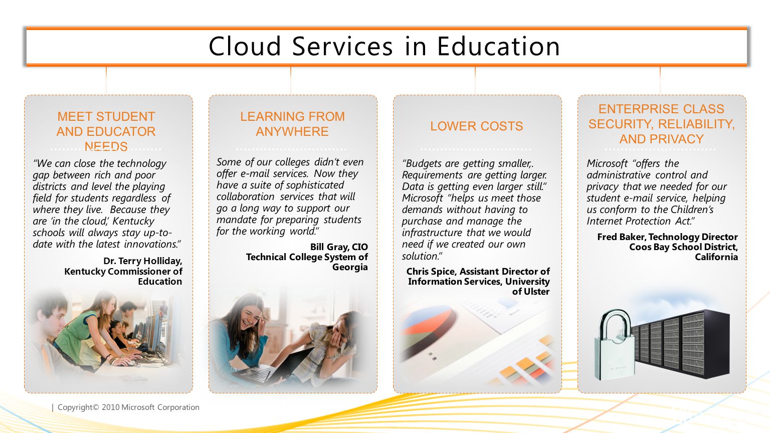 Cloud Services in Education