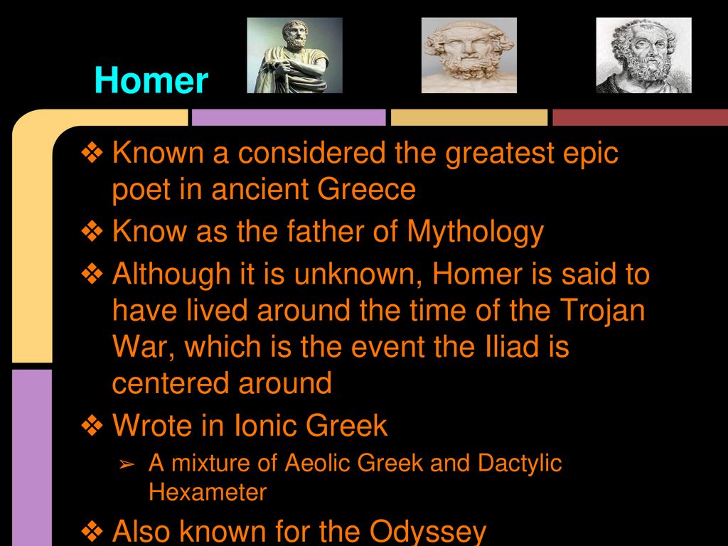 characters of iliad with description