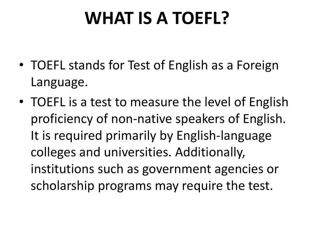 WELCOME TO TOEFL 1 TOPICS TO BE COVERED LISTENING COMPREHENSION - ppt  download