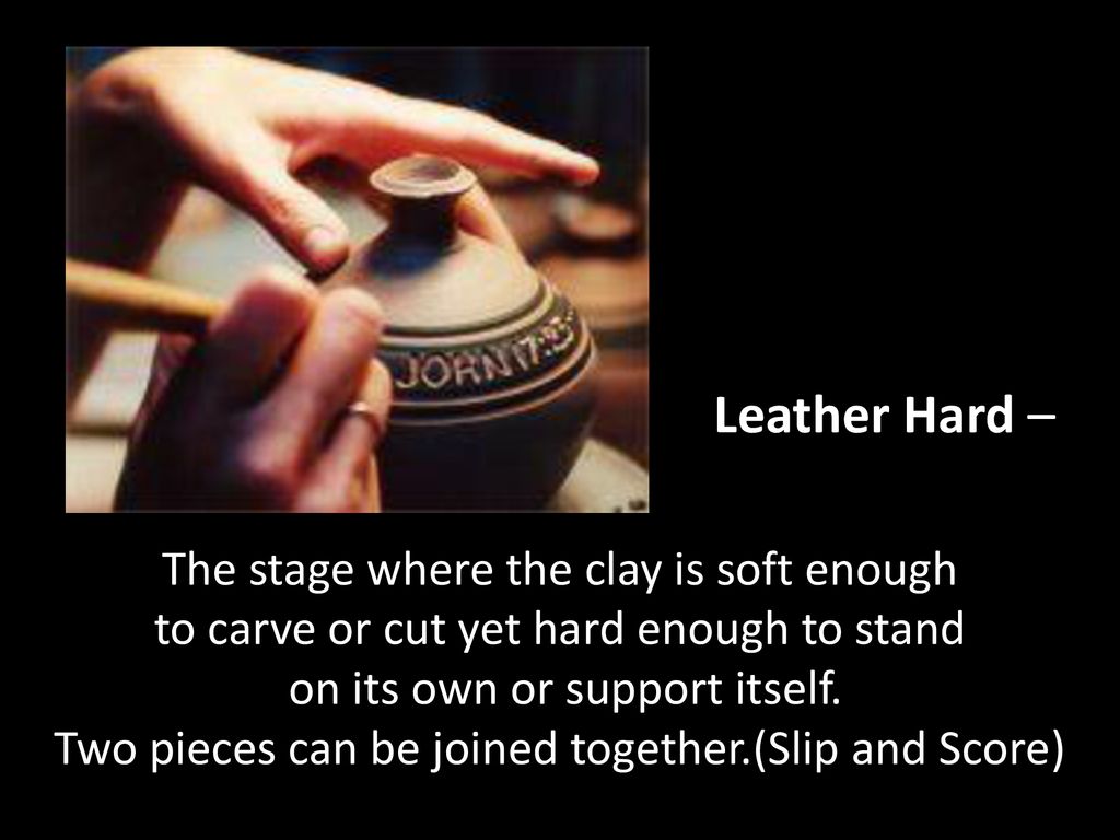 slip on leather hard clay