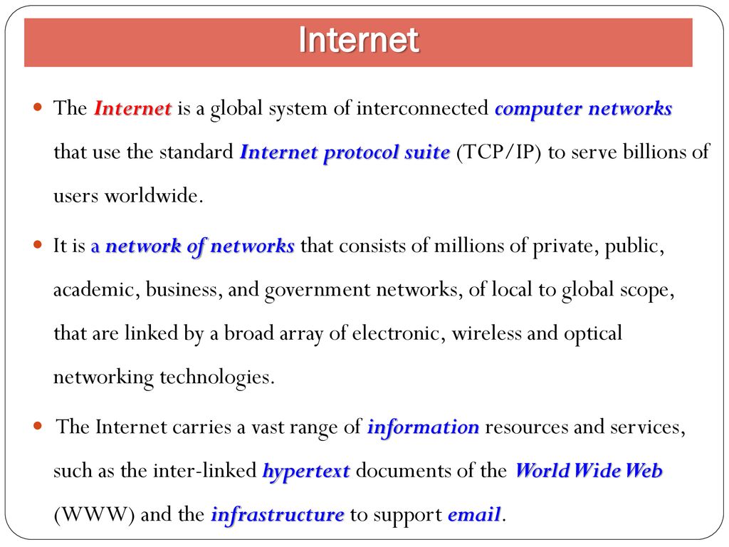 global system of computer networks
