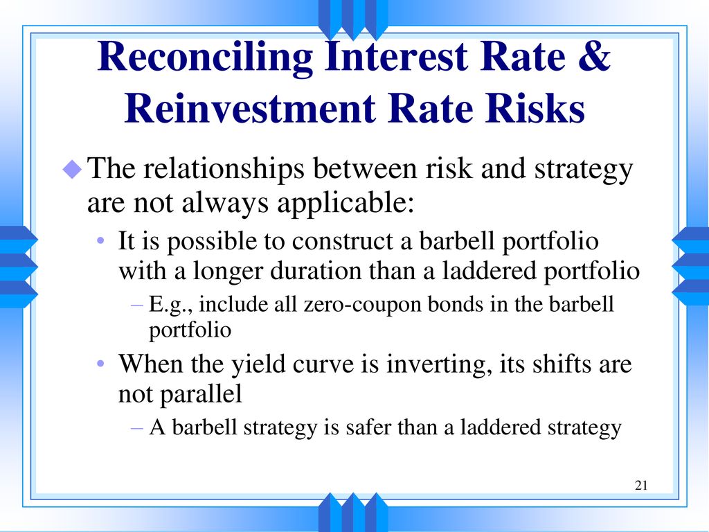 Reconciling Interest Rate & Reinvestment Rate Risks