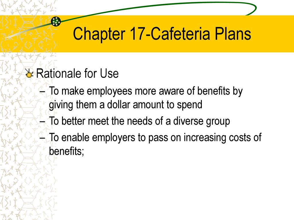 Chapter 17-Cafeteria Plans