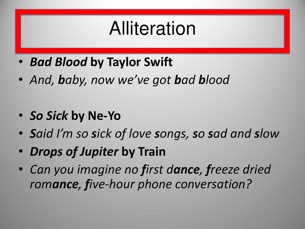 Alliteration+Bad+Blood+by+Taylor+Swift