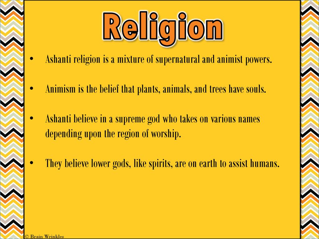Religion ashanti tribe Where Did