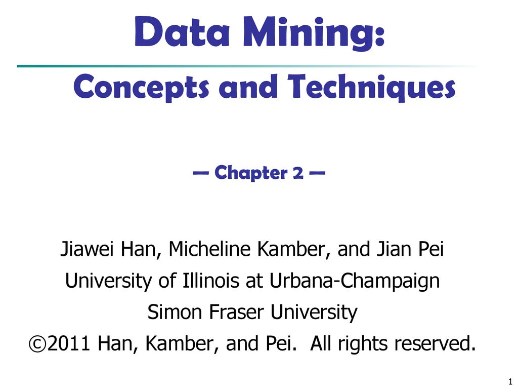 Data mining concepts and techniques chapter 2 ppt download